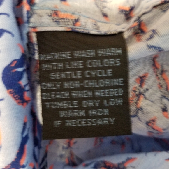 Charleston Threads Cotton All Over Fox Print Preppy Button Down LS Shirt - Picture 9 of 11